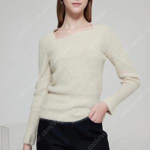 한섬 마인 2020 울혼방 스퀘어넥 니트 F90