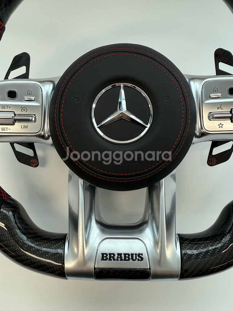 벤츠 AMG 브라부스 D컷 핸들--3