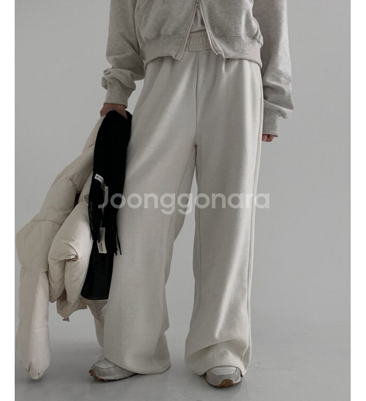 모엣 밍크 와이드 밴딩팬츠--1