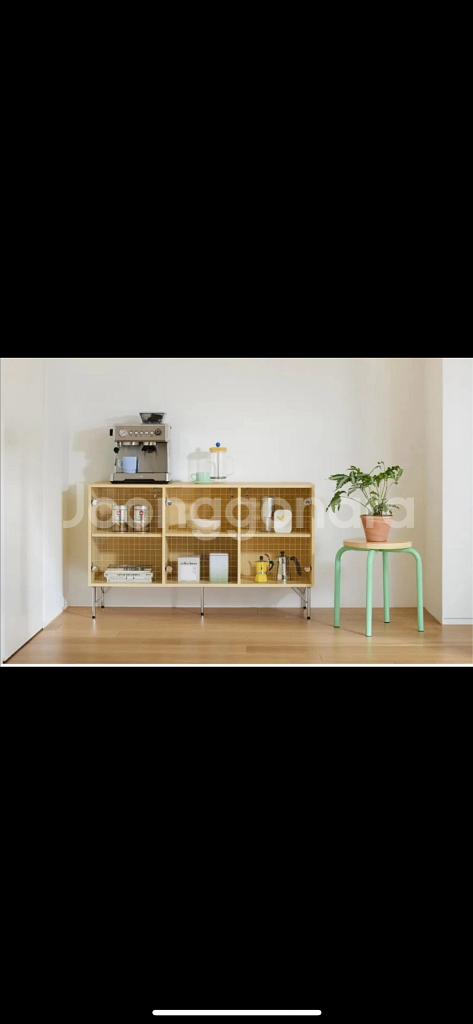 한샘 아카이브 거실장 유리수납장 120cm 판매합니다.--3