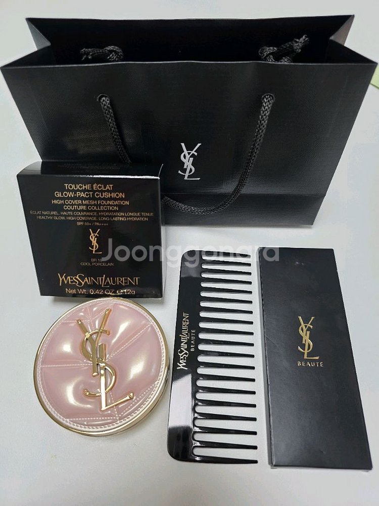 입생로랑 뚜쉬 에끌라 글로우 쿠션 BR10과 브러쉬--5