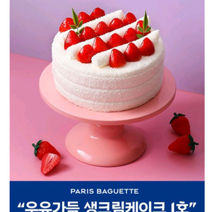 파리바게트 우유가득 생크림케이크 1호