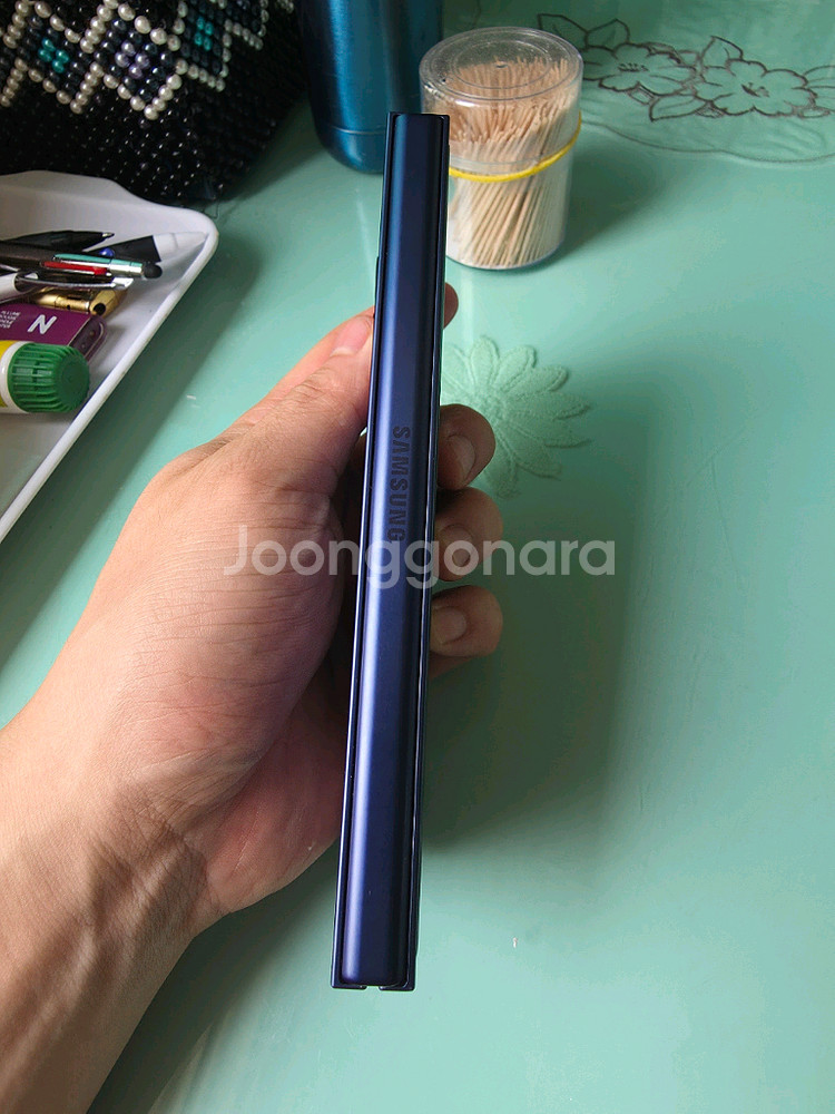 갤럭시폴드6 512GB 블루 자급제 풀박스--5