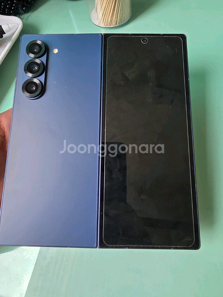 갤럭시폴드6 512GB 블루 자급제 풀박스--7