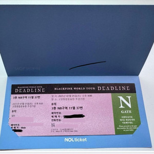 블랙핑크 콘서트 티켓양도