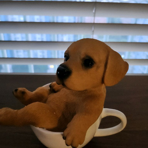 강아지 컵 장식 새상품