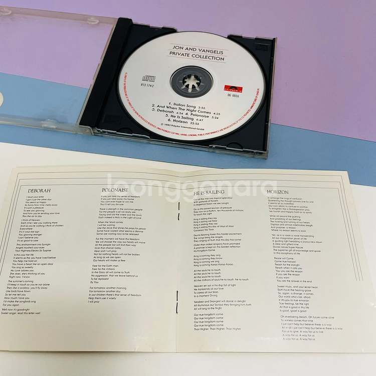 [중고음반/CD] 존 앤 반젤리스 Private ...--3