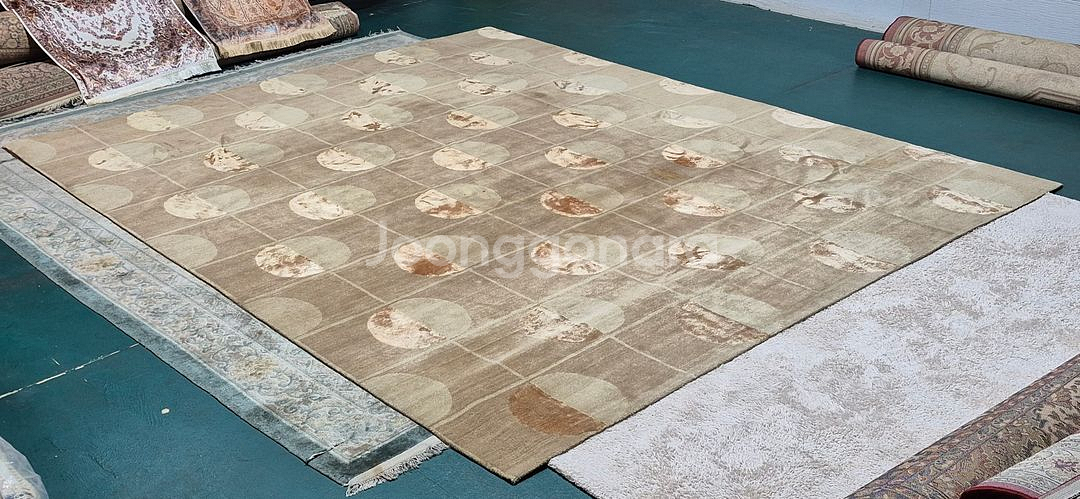 인도 대형 핸드메이드 울실크 카페트 - IN193 ---2