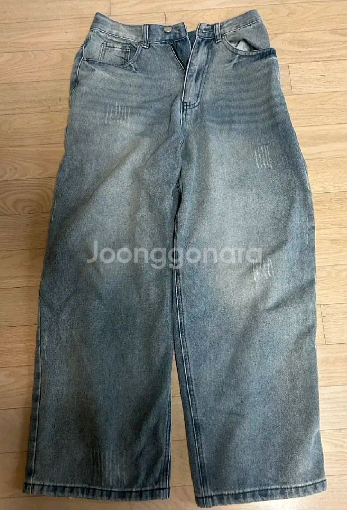 필루미네이트 데미지 워시드 팬츠--1