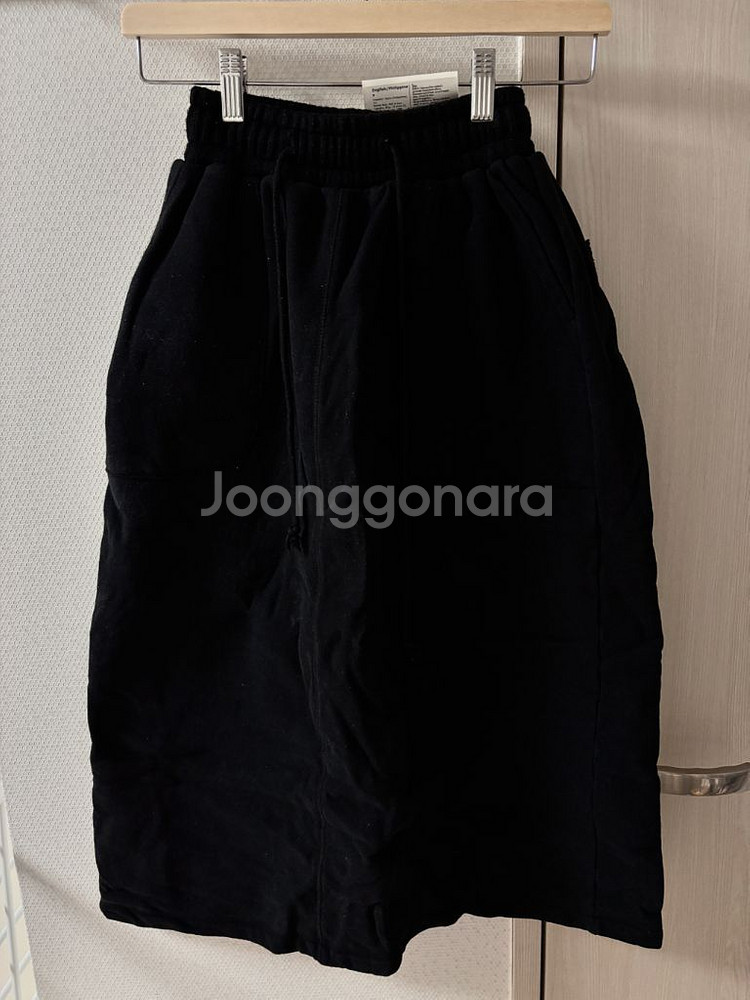 치키타 코튼 롱스커트 블랙--0