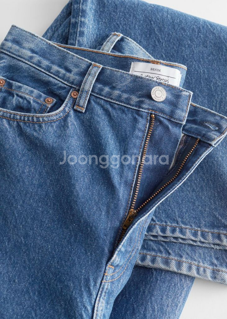 앤아더스토리즈 데님 디어 컷 진--1