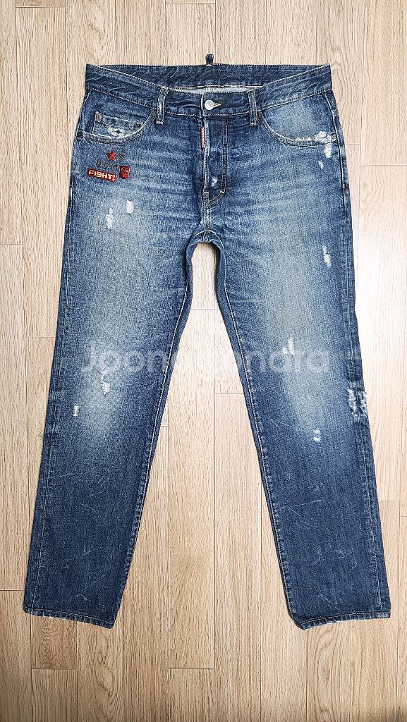 정품 디스퀘어드 와펜 디스워싱진 청바지 48 50--0