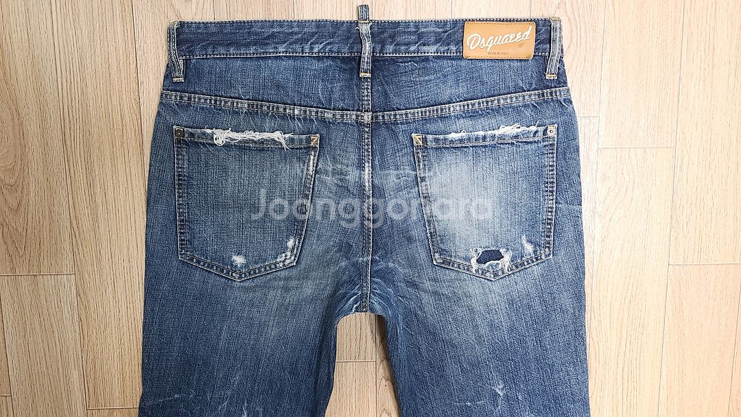 정품 디스퀘어드 와펜 디스워싱진 청바지 48 50--3