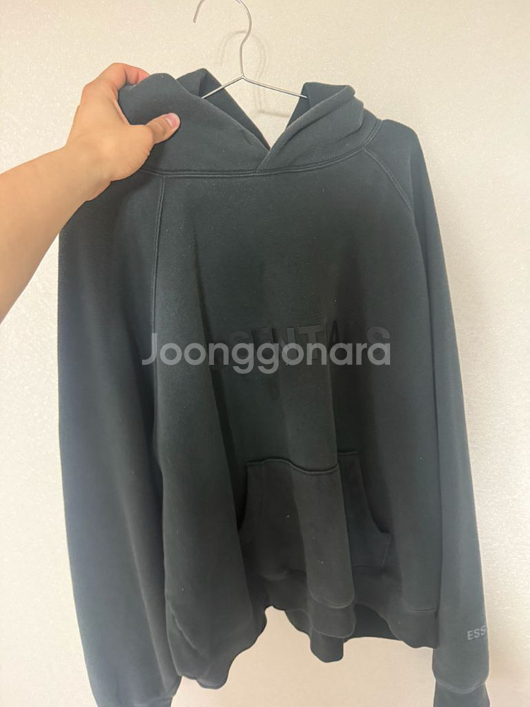 L 에센셜 피어오브갓 후드티 검정(정품)--0