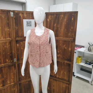 프렌치 핑크 스시한 여름 스타일링 조끼