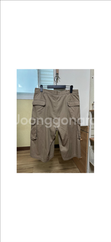 토니웩 가먼트 워시드 코튼 카고 쇼츠--4