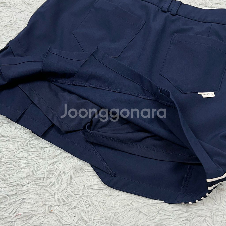 헤지스골프 맥스 스윙 부분플리츠 큐롯스커트 30--8