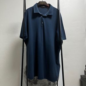 정품 4XL) 로로피아나 네이비 코튼 피케 카라 티셔츠