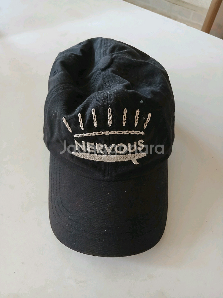 NERVOUS 검정 볼캡 Free--0