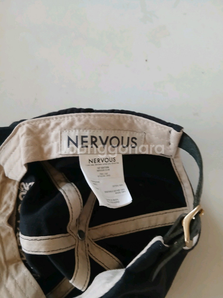 NERVOUS 검정 볼캡 Free--1