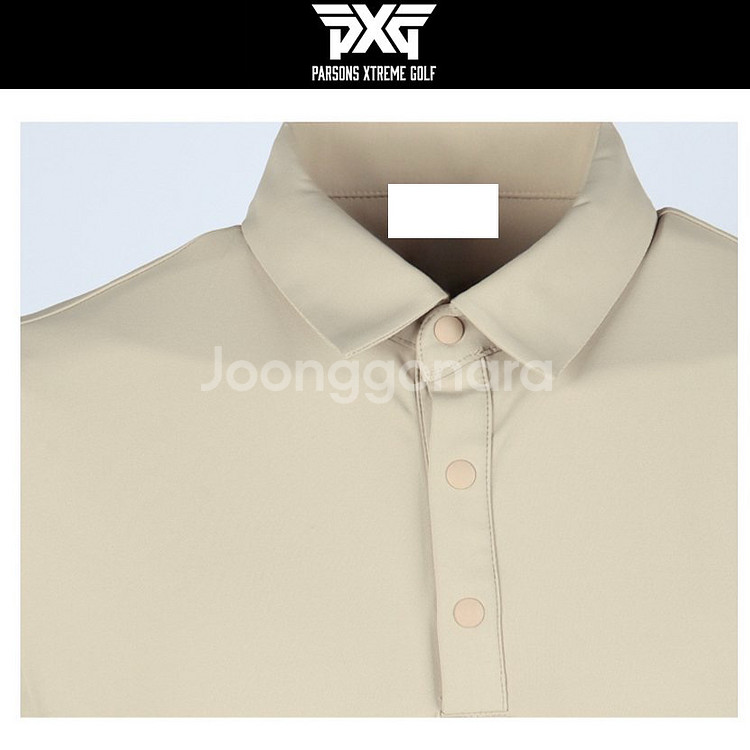 PXG 골프 남성 레귤러핏 소매 배색 반팔 카라티--5