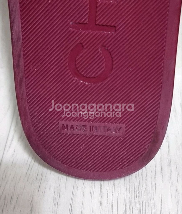 정품 여성 샤넬(G31627) 버건디 금장 체인 슬리퍼--7