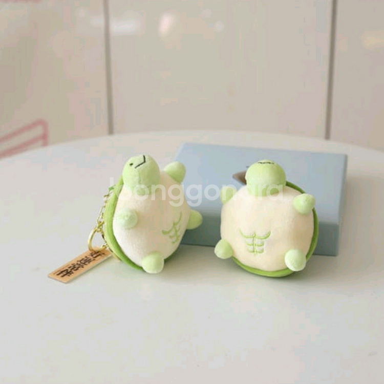 새상품 복근 거북이 인형 키링--1