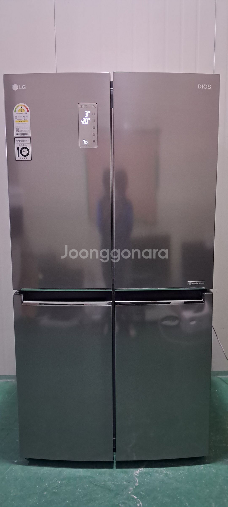 1537 엘지디오스 866L 4도어양문형냉장고(메탈)--0