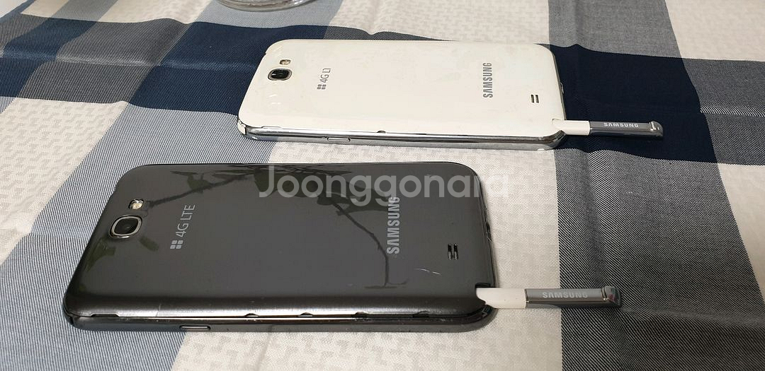 삼성 갤럭시 노트2 블랙 & 화이트 핸드폰 공기계--3