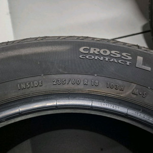 235/60 r18 콘티넨탈 cross contact