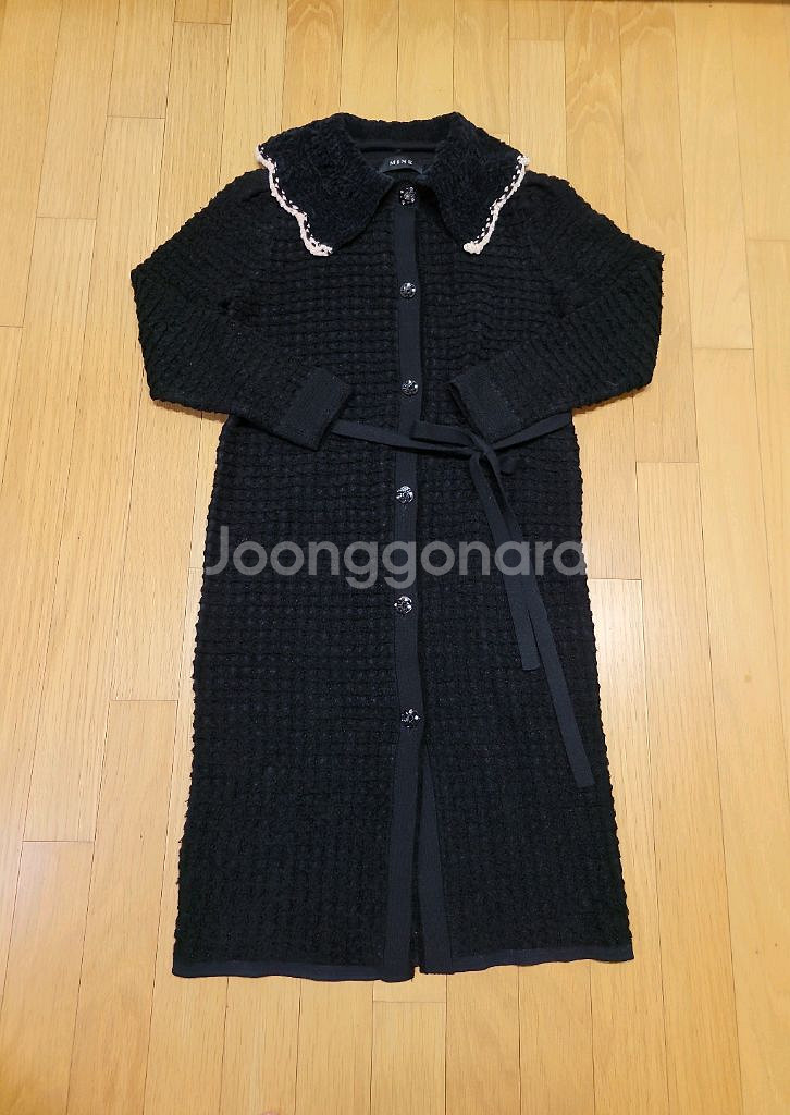 새상품급 한섬 마인 디테쳐블 칼라 니트 드레스--6