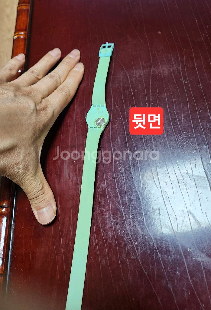 스와치 민트 젤리 두줄시계 ㅡ 건전지 있어 요--2