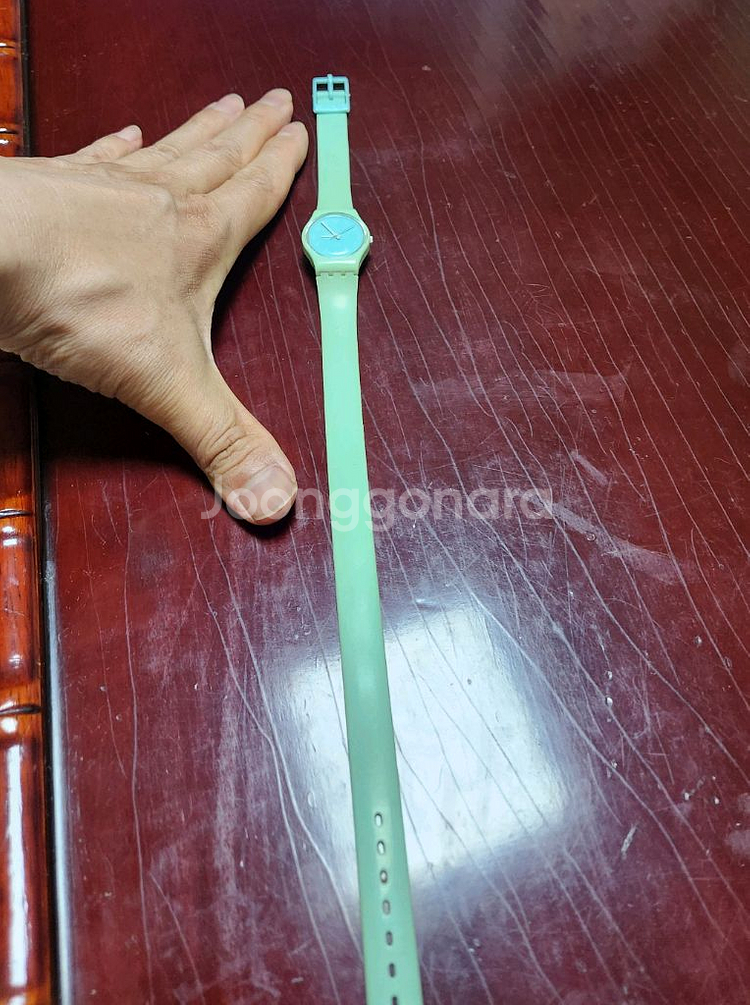 스와치 민트 젤리 두줄시계 ㅡ 건전지 있어 요--1