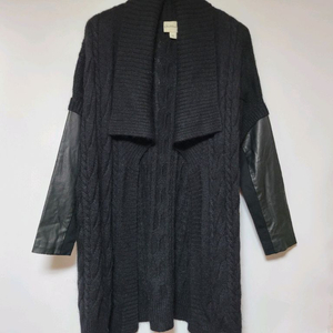 미사용 pureDKNY 알파카롱가디건