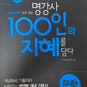 100인의 지혜 문학 팔아요