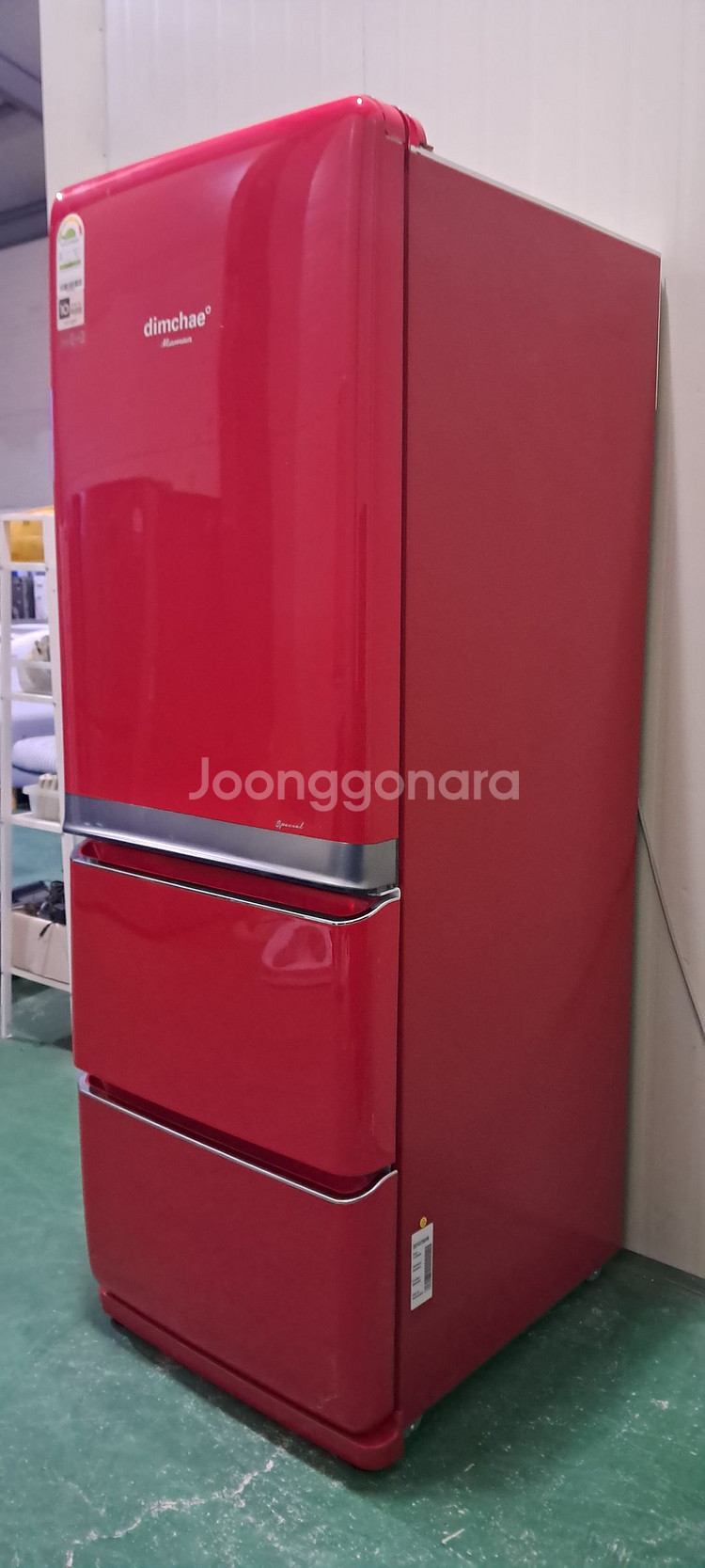 1540 위니아딤채 428L 스탠드김치냉장고(레드)--1