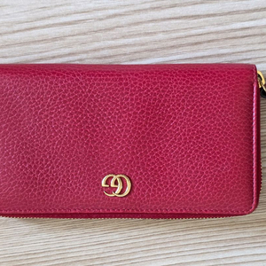 구찌 마몬트 지퍼 장지갑 레드