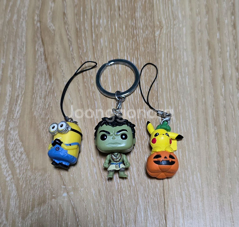 미니언즈 헐크 피키츄 열쇠고리(일괄)--0