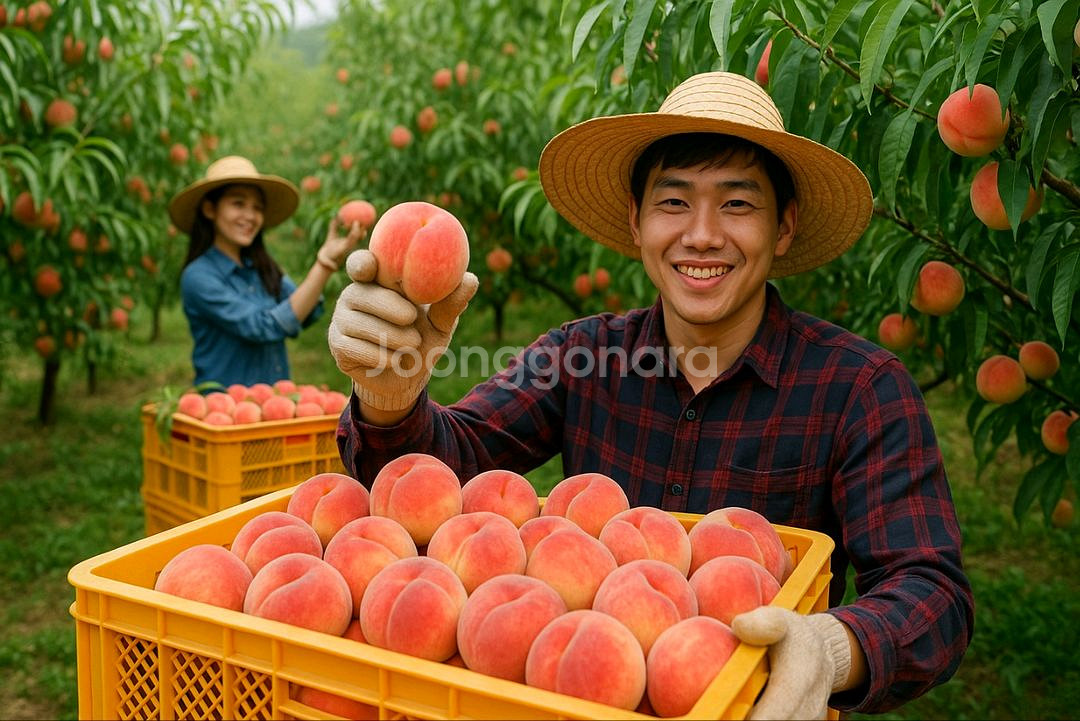 국내산 대극천복숭아--3