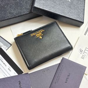 [A+급/백화점] 프라다 사피아노 메탈 지퍼 반지갑