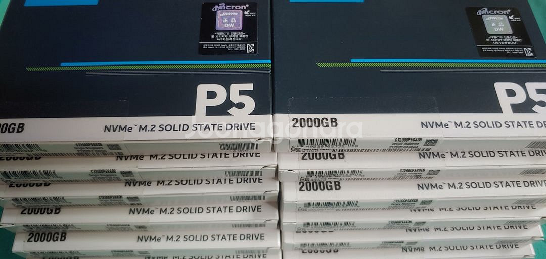 (미개봉)마이크론 P5 NVMe(2TB)대원CTS새상품--1