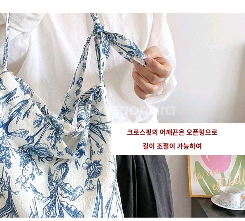 꽃무늬 숄더백, 에코백--1