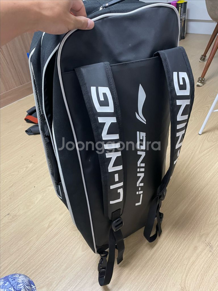 리닝 배드민턴 가방 상태좋음--3