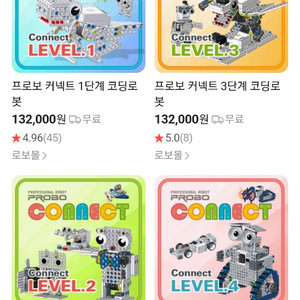 프로보 커넥트 코딩로봇 1,2단계 팝니다.