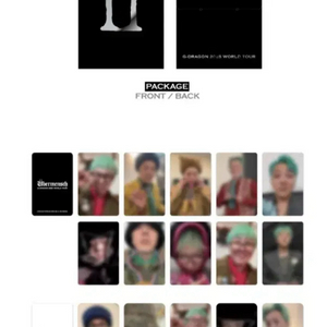 지드래곤 지디 위버멘쉬 포토카드팩 콘서트 MD