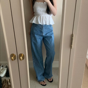 샵리즈 톤데님 청바지 L사이즈, 롱기장 판매