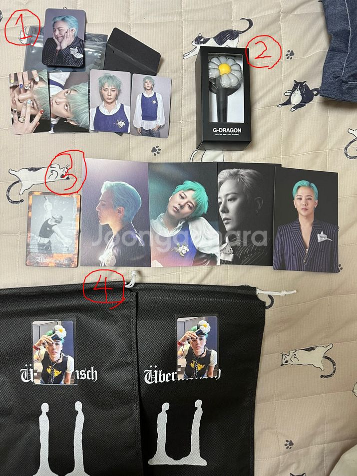 정가) 지드래곤 포토카드 우표 파우치 세트 지디 GD--0