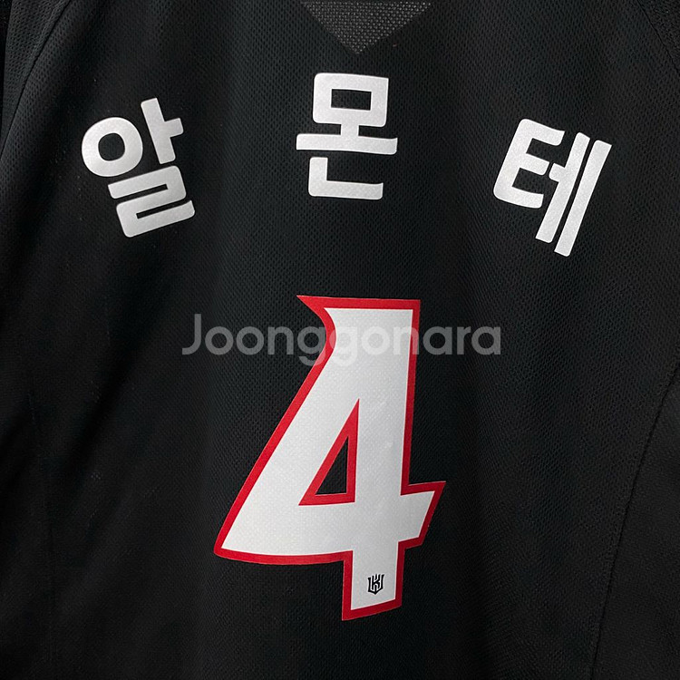 [XL] KT위즈 알몬테 마킹 유니폼--2
