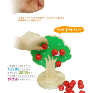 원목자석 사과나무