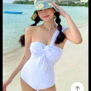 원숄더 화이트 모노키니m 44-55